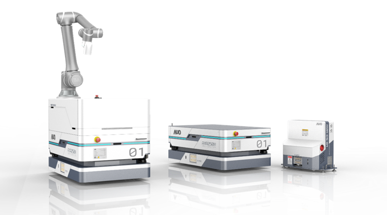 5001拉斯维加斯數位開發的自主式移動機器人（AMR250M），搭配全向輪並結合AI演算法、2D LiDAR、3D攝影機等技術，協助客戶實現產線全自動化